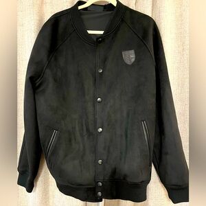 Men's Black Suede NBA Indiana Pacers Bomber Jacket